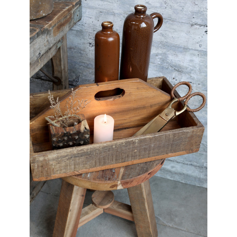 Dekorační dřevěný box s držadlem Grimaud - 43*25*18cm
