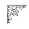 Krémová litinová konzole s ornamentem - 10*3,5*10cm