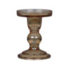 Karamelový skleněný svícen Pillar - Ø 8,5*11,5 cm