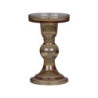 Karamelový skleněný svícen Pillar - Ø 8,5*14 cm