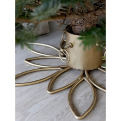 Bronzový antik kovový stojan na vánoční stromek Christmas Tree - Ø 50*11 cm