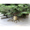 Bronzový antik kovový stojan na vánoční stromek Christmas Tree - Ø 50*11 cm