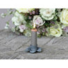 Zinkový antik svícen na úzkou svíčku Flower - Ø 6,5*2cm