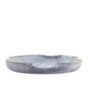 Zinkový antik plechový podnos s ohnutým okrajem Wavy M - Ø 21,5*3cm