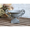 Dekorační plechová miska na noze Walter -  21*16*12cm