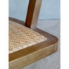 Antik dřevěná židle s výpletem a opěrkami na kolečkách Old French chair - 62*62*92 cm