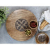 Dřevěný servírovací otočný podnos Tapas Tours Tray - Ø 45*4 cm