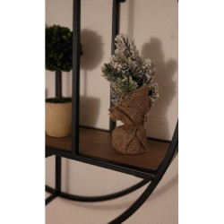 Zasněžený vánoční stromek jedle v jutě Fleur Fir Snow - 20cm