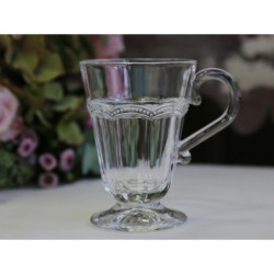 Sklenička s uchem na noze Antoinette 0,2l - Ø8*11 cm