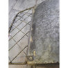Nástěnná plechová police s patinou a 2 boxy Zinc - 34*15*28cm