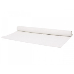 Bílý vintage běhoun na stůl Jacquard - 90*180 cm