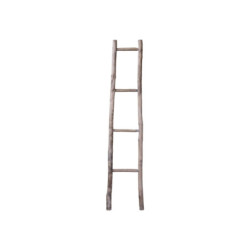 Hnědý dřevěný věšák na ručníky žebřík Patien - 36*4*159 cm