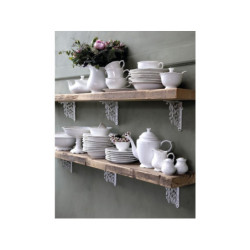 Porcelánový džbánek na mléko s krajkou Provence lace - 9cm / 0.2L