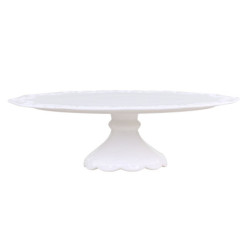 Porcelánový podnos na dort s krajkou Provence lace - Ø 28*9cm