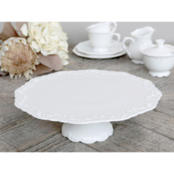Porcelánový podnos na dort s krajkou Provence lace - Ø 28*9cm