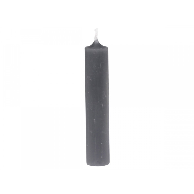 Granitová úzká krátká svíčka Short dinner coal - Ø 2 *11cm / 4.5h