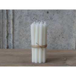Perlová úzká svíčka Taper Mother of pearl - Ø 1,2 *13cm / 2.5h