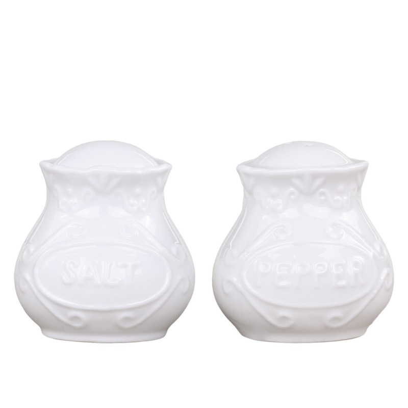 Porcelánová slánka a pepřenka Provence lace - 6cm