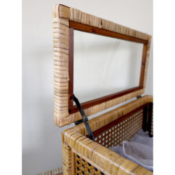 Ratanový box s bambusovým výpletem Francesca French - 36*21*13cm