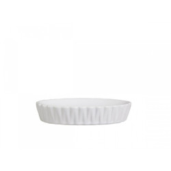Porcelánová béžová miska na mýdlo Diamond - 13*9*2.5 cm