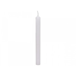 Bílá úzká svíčka Taper white - Ø 1,2 *13cm / 2.5h
