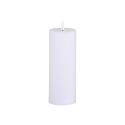 Bílá široká a vysoká svíčka na baterie Candle led - Ø 7,5 *20cm /2xAA