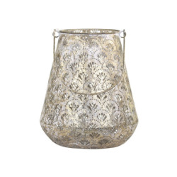 Champagne antik kovová lucerna Vireon - Ø23 *28 cm