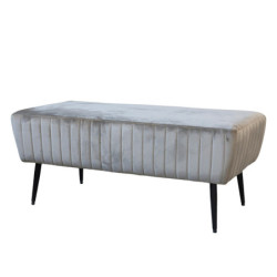 Latté sametová lavice Marat Bench velour - 100*42*50cm