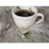 Zlaté sítko na čaj ve tvaru srdce Strainer tea  - 5*1,5*5 cm