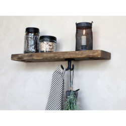 Skleněná dóza s černým šroubovacím  víčkem Storage Jam - Ø 8*9 cm/ 0,26l