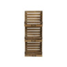Nástěnná dřevěná police na časopisy Magazine rack - 35*15*90 cm