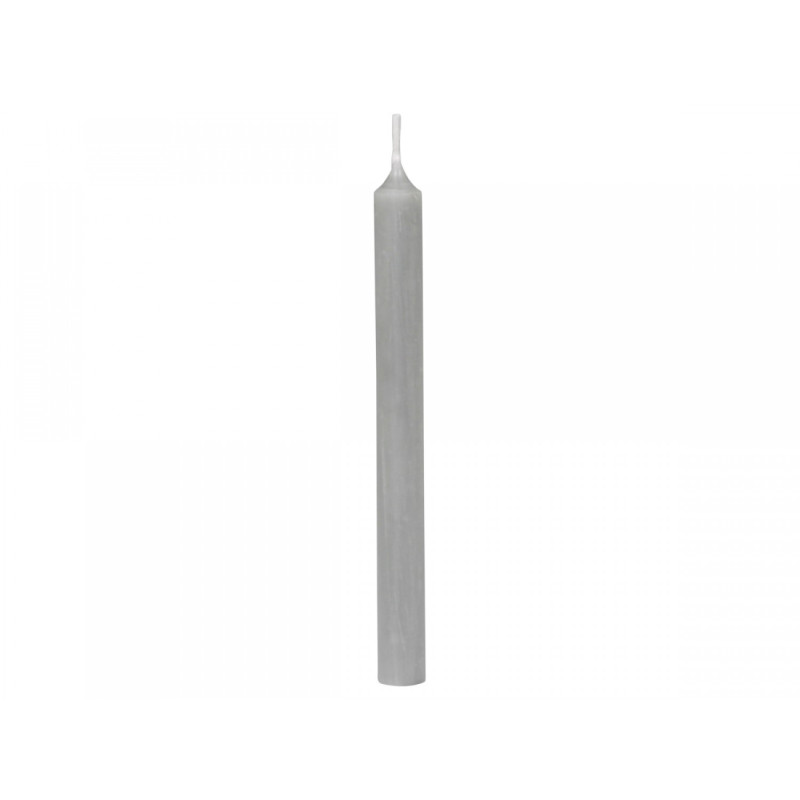 Šedá úzká svíčka Taper grey - Ø 1,2 *13cm / 2.5h