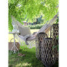 Béžová režná bavlněná hamaka se střapci Hammock - 150*245 cm