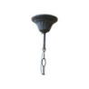 Šedý vintage ručně vyrobený lustr s kamínky Chandelié - 31*52cm/E14/ 60W