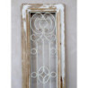 Krémovo-hnědý antik dekorativní panel na postavení Sutt French - 41*4*198cm