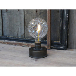 Dekorační stolní lampička Nostalgic Led - Ø 8*17cm