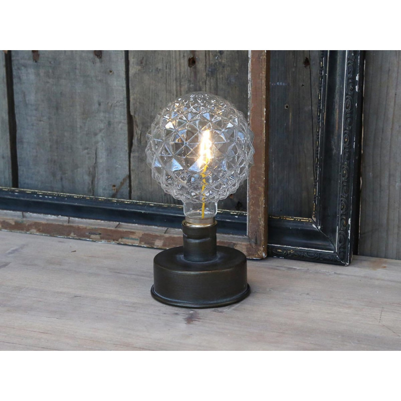 Dekorační stolní lampička Nostalgic Led - Ø 8*17cm