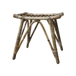 Ratanová antik stolička se zajímavým sedákem Wicker - 46*36*46cm