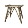 Ratanová antik stolička se zajímavým sedákem Wicker - 46*36*46cm