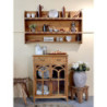 Ratanová antik stolička se zajímavým sedákem Wicker - 46*36*46cm