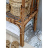 Hnědý antik ratanový věšák s policí a tyčí Anor Wicker - 107*39*180cm