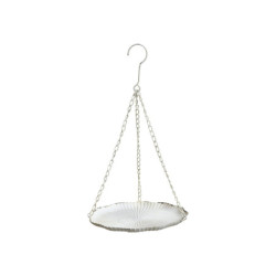 Krémové antik dekorační závěsné krmíko pro ptáčky - 25*43cm