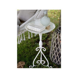 Krémový antik kovový držák na ubrousky s patinou Bione - 21*11*5cm