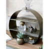 Bronzová antik kulatá polička Arles - Ø 46*13cm