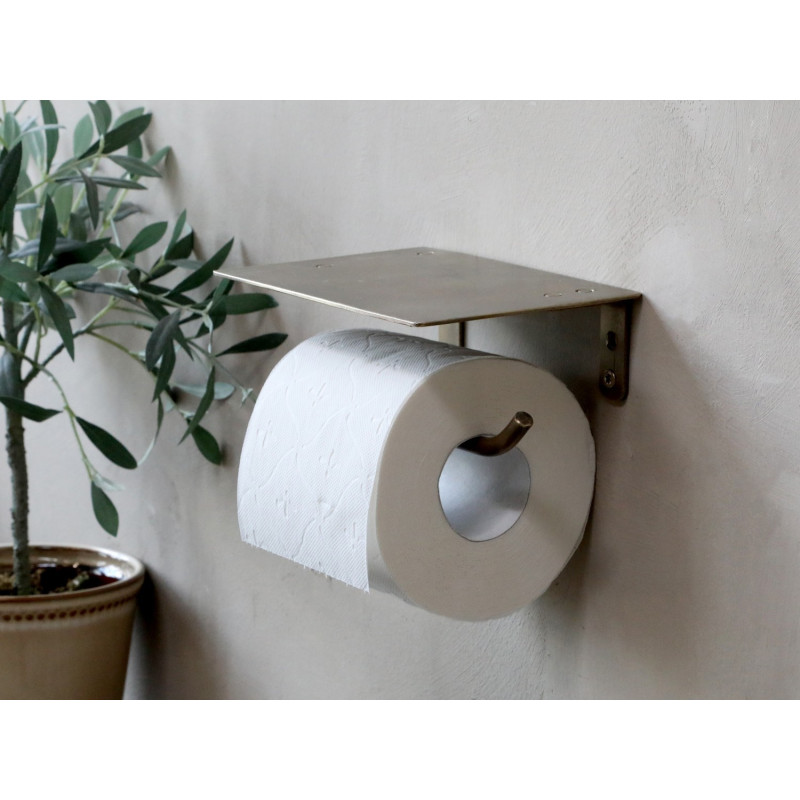 Bronzový antik kovový držák toaletního papíru - 17*7*10 cm