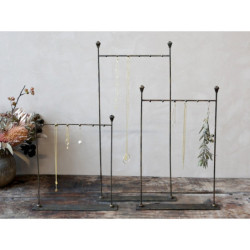 Bronzová antik závěsná šperkovnice na šperky a řetízky Vio - 33*6*48 cm