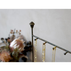 Bronzová antik závěsná šperkovnice na šperky a řetízky Vio - 33*6*37 cm