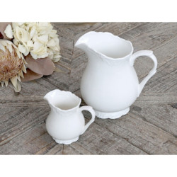 Porcelánový džbán s krajkou Provence lace - 18cm / 1.1L