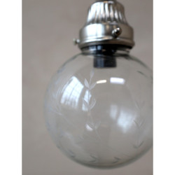 Závěsné ručně vyrobené světlo se skleněnou koulí Sione - Ø 14cm/ E14 / 40W