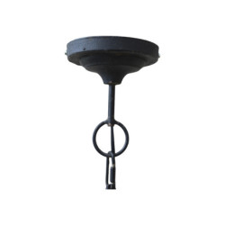 Industriální černé antik kovové závěsné světlo Factory - Ø 32*55-72 cm / E27